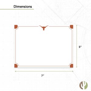 Desert Cactus University of Texas 10 Pack Notecards Stationery Cardstock Longhorns UT Austin Includes Envelopes Memo Party Thank You (Notecard 4a)