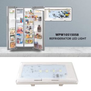 W10515058 (AP6022534) Refrigerator LED Lighting Boards Replacement Fits for Kenmore 106.51133213 106.51134210 106.51134213 106.51135610 REFRIGERATOR