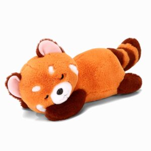 red panda stuffed animal pillow cute red panda plush toy panda plushie gift for girlfriend kids birthday 13.7" red panda pillow