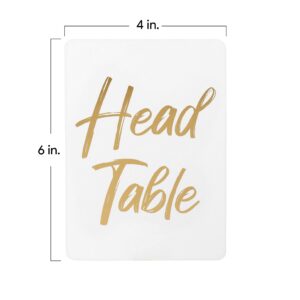 Table Numbers 1-30 Gold Set | Wedding Table Number Seating Cards, Golden Metal Holder Stands and Storage Box