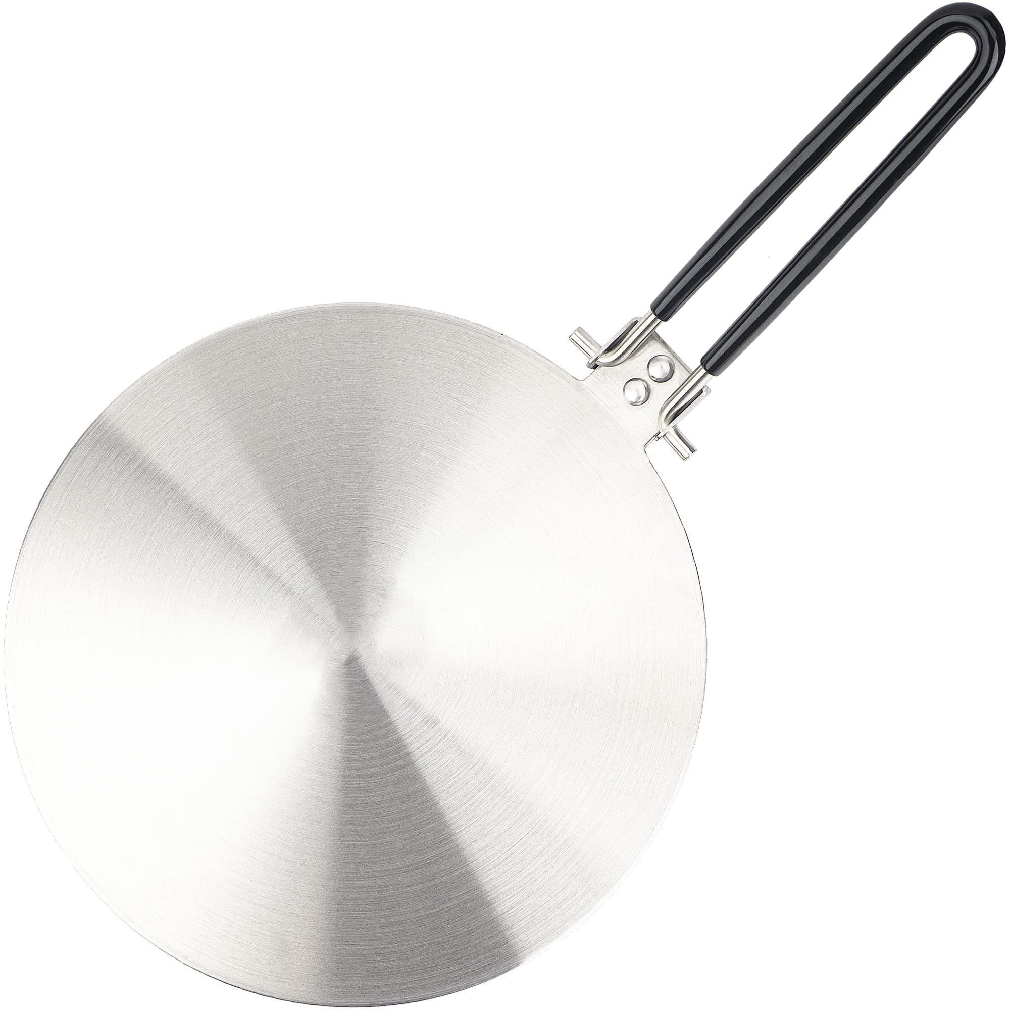 9.45 Inches Stainless Steel Heat Diffuser for Glass Cooktop, Induction Plate Adapter for Electric Stove with Foldable Handle