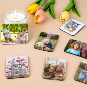 80Pcs Sublimation Magnet Blanks Set,Personalized Sublimation Refrigerator Magnet for Home Kitchen Microwave Oven Decor or Office Calendar with 40PCS Blank Rubber Pad(6x8cm),40PCS DIY Soft Magnetic