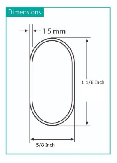 8 Feet Long Oval Wardrobe Closet Tubing Rod Application Clothes Hanging - 96 Inch Length (Matte Brass)