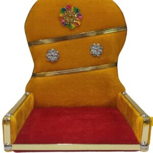 Kanha Ladoo Gopal Wooden chowki Cum Sofa Cum Aasan Cum Singhasan Cum Bed kanha Wooden Pooja Chowki (Multicolor, Extra Large)