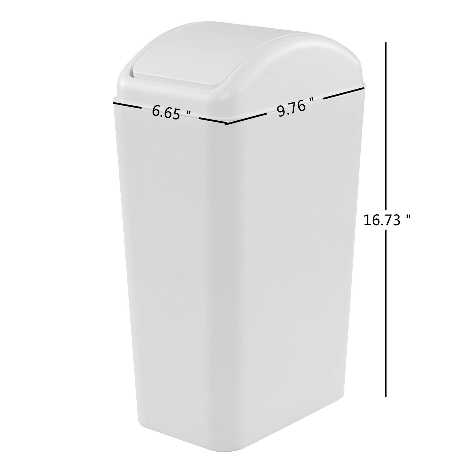 Kiddream 14 L/ 3.6 Gallon Small Waste Bin with Lid, Plastic Garbage Trash Can