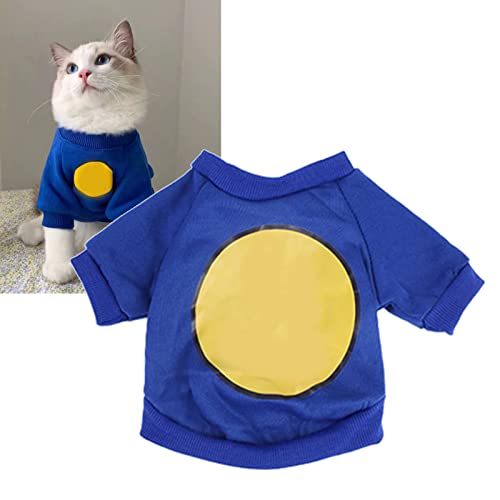 Naroote Pet Cat Shirt, Cute Soft Pet Shirt Clothing Stretch Pullover Short Sleeve for Photo (M)