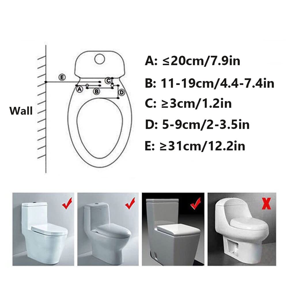 RADAAB Non-Electric Bidet Attachment for Toilet- Retractable Dual Nozzle with Adjustable Water Pressure, Fresh Water Bidet Toilet Seat Attachment,Easy to Install