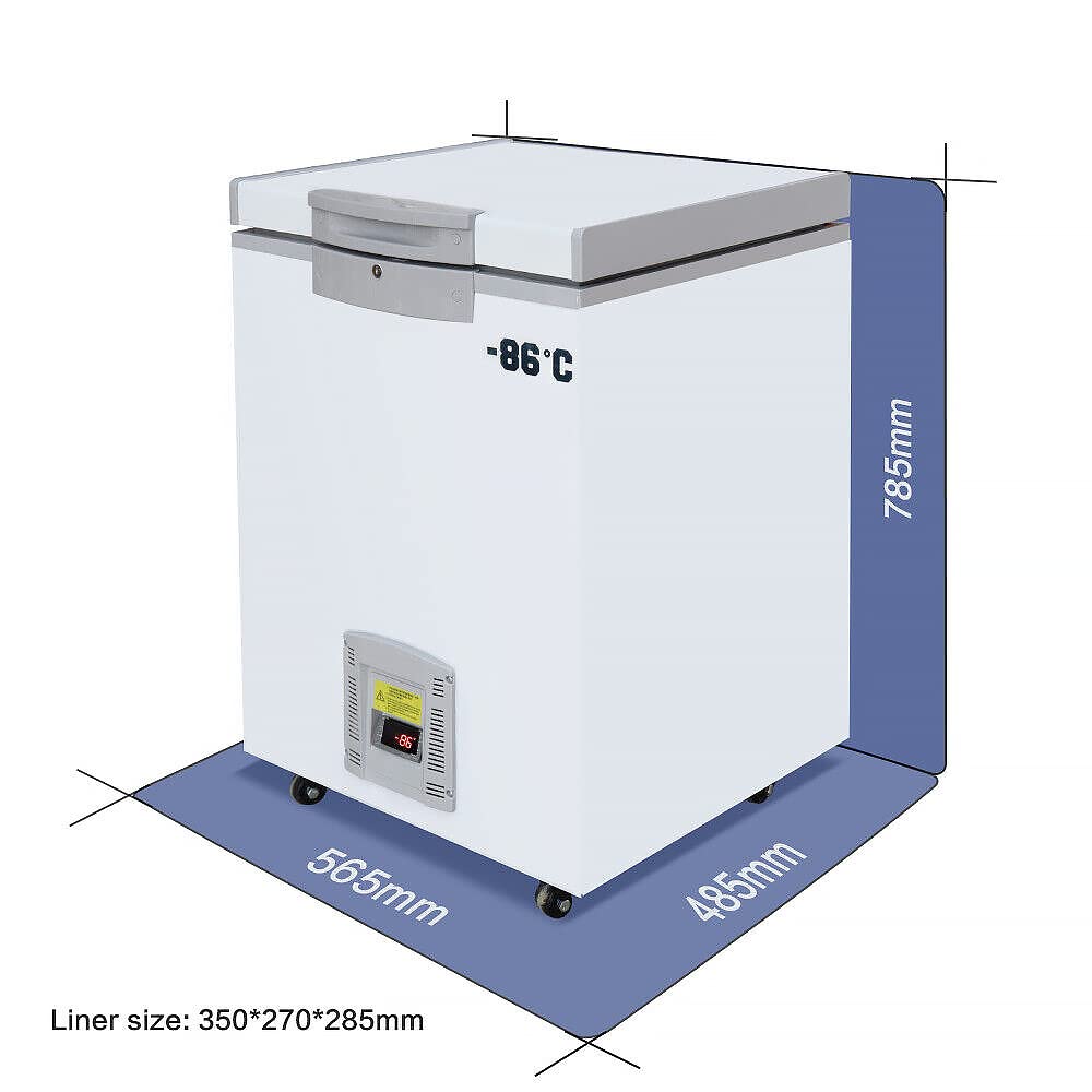 -86°C Ultra-Low Temperature Freezer 28L Lab Cryogenic Freezer -123 °F Samples Flash Freezer for Laboratory Samples Storage (28L)