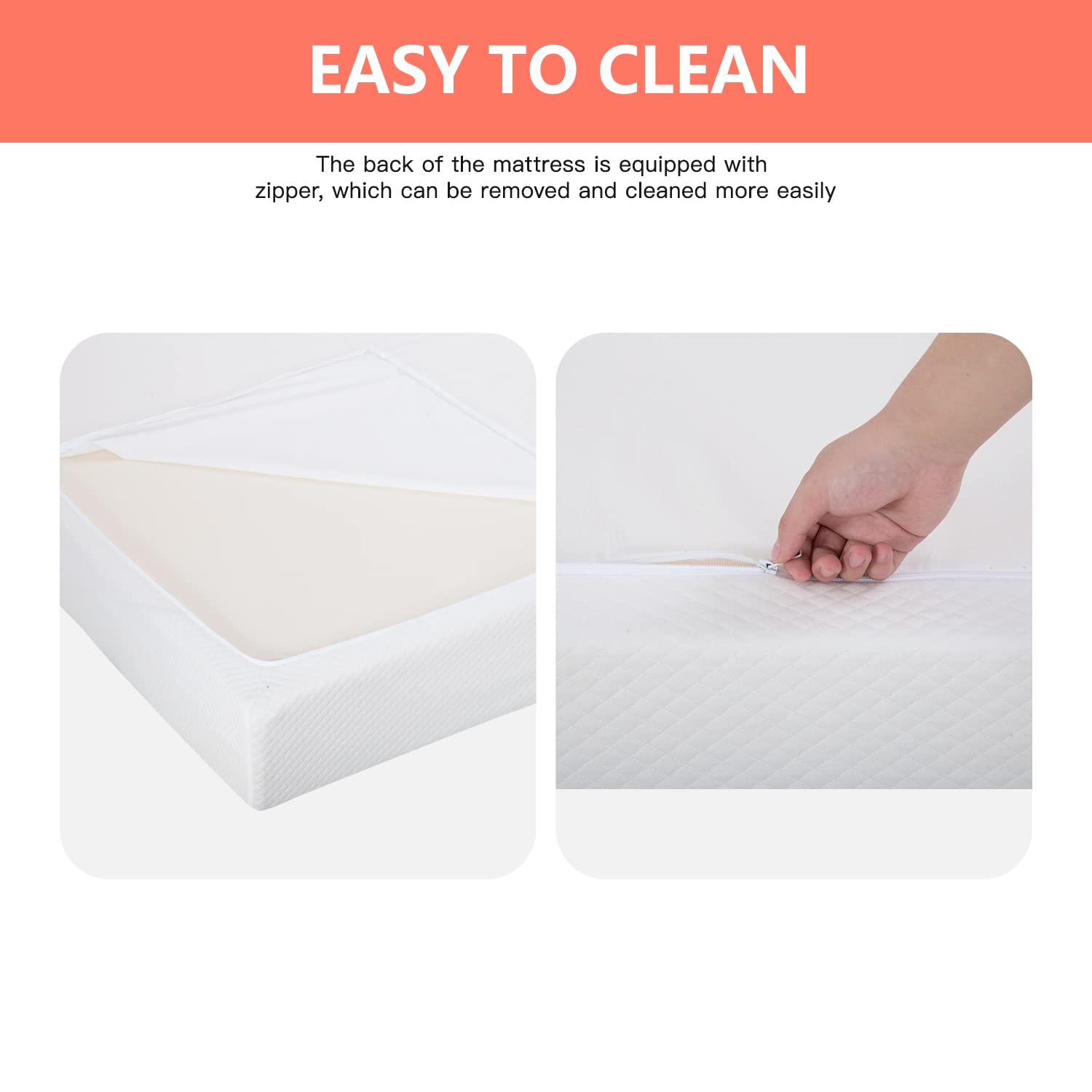 FDW 5 Inch Gel Memory Foam Mattress Medium-Firm Mattress for Pressure Relief & Cooler Sleep Mattress for Kid Adults Fiberglass Free CertiPUR-US Certified Mattress in a Box, Full