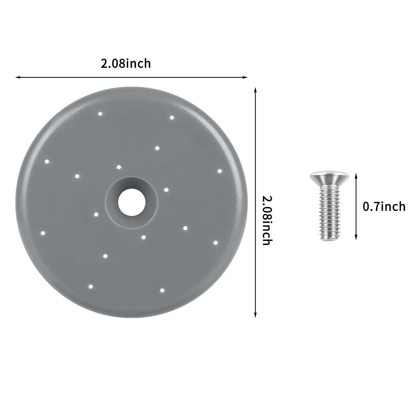 3 Pack Commercial Spray Valve Repair Kit for Most Commercial Sink Pre-Rinse Sprayer Spray Face Bumper and Screw Repair Part 1.42 GPM, Grey