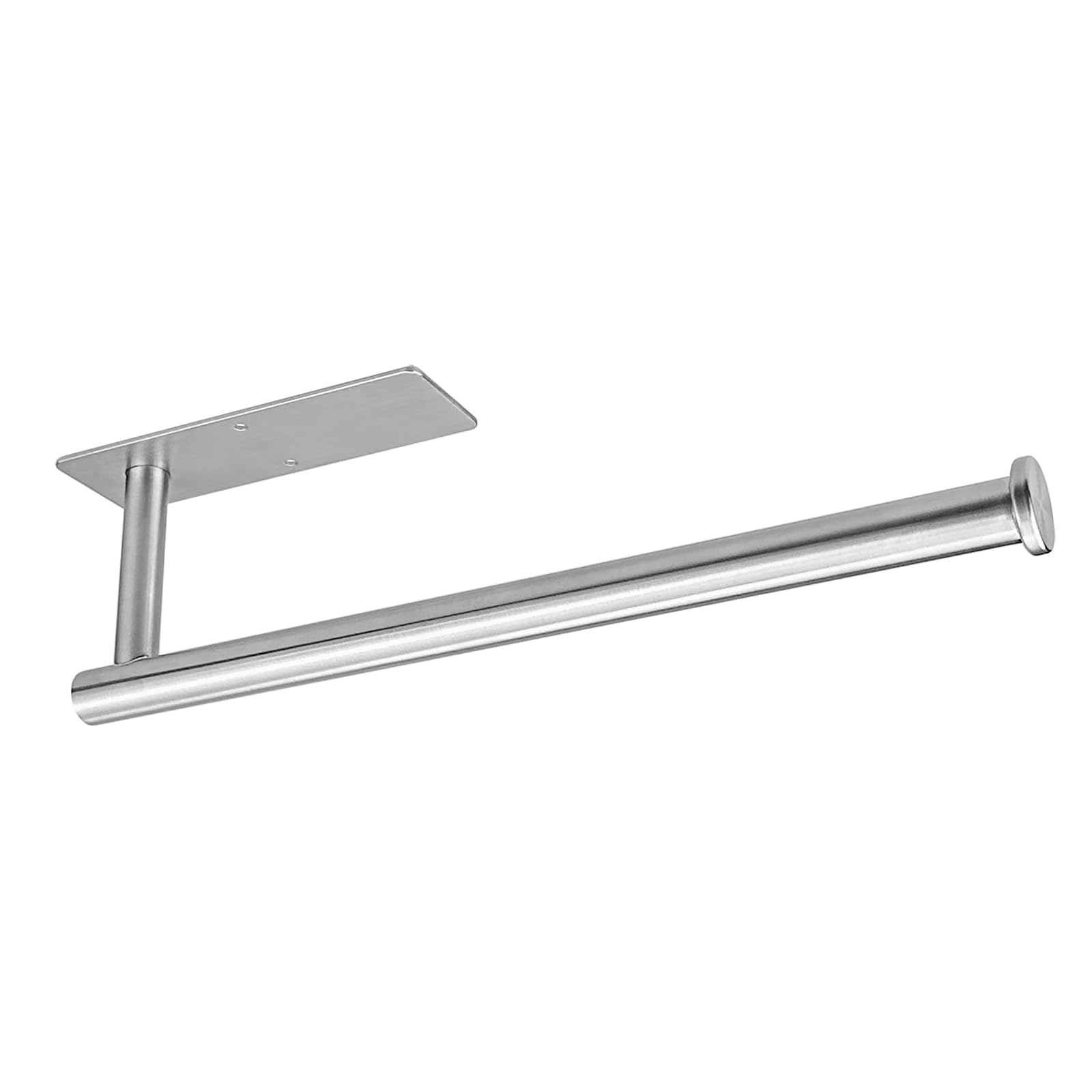 Paper Towel Holder - Eolax Under Cabinet Paper Towel Bar for Kitchen, Wall Mount Self Adhesive or Drilling Paper Towel Rack, 304 Stainless Steel (Brushed Nickel)