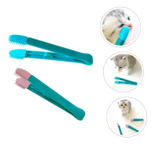 Balacoo Dog Tear Stain Remover Dog Tear Stain Remover 2pcs Eye Gum Cleaner Esthetic Wipes Dog Mouth Stain Remover Cat Comb Eyes Pp Tear Stains Pet Grooming Brush Pet Grooming Brush