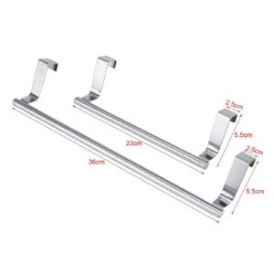 Stainless Steel Towel Stainless Steel Towel Bar Rail,Wall Mounted Towel Rod Dish Clothes Hanger, Bathroom Kitchen Towel Hanging Rack Caet Drawer Shelf Stainless Steel 36cm bar trac