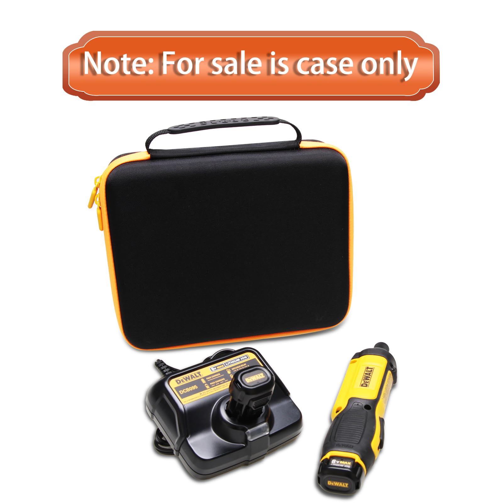 LTGEM Case Compatible with DEWALT DCF682N1/ DCF680N2 8V MAX Cordless Screwdriver, Batteries and Charger, Case Only