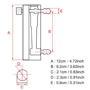 Gas Flowmeter 2.5-25LPM Oxygen Air Meter with Control Valve for Measuring Controlling Gas