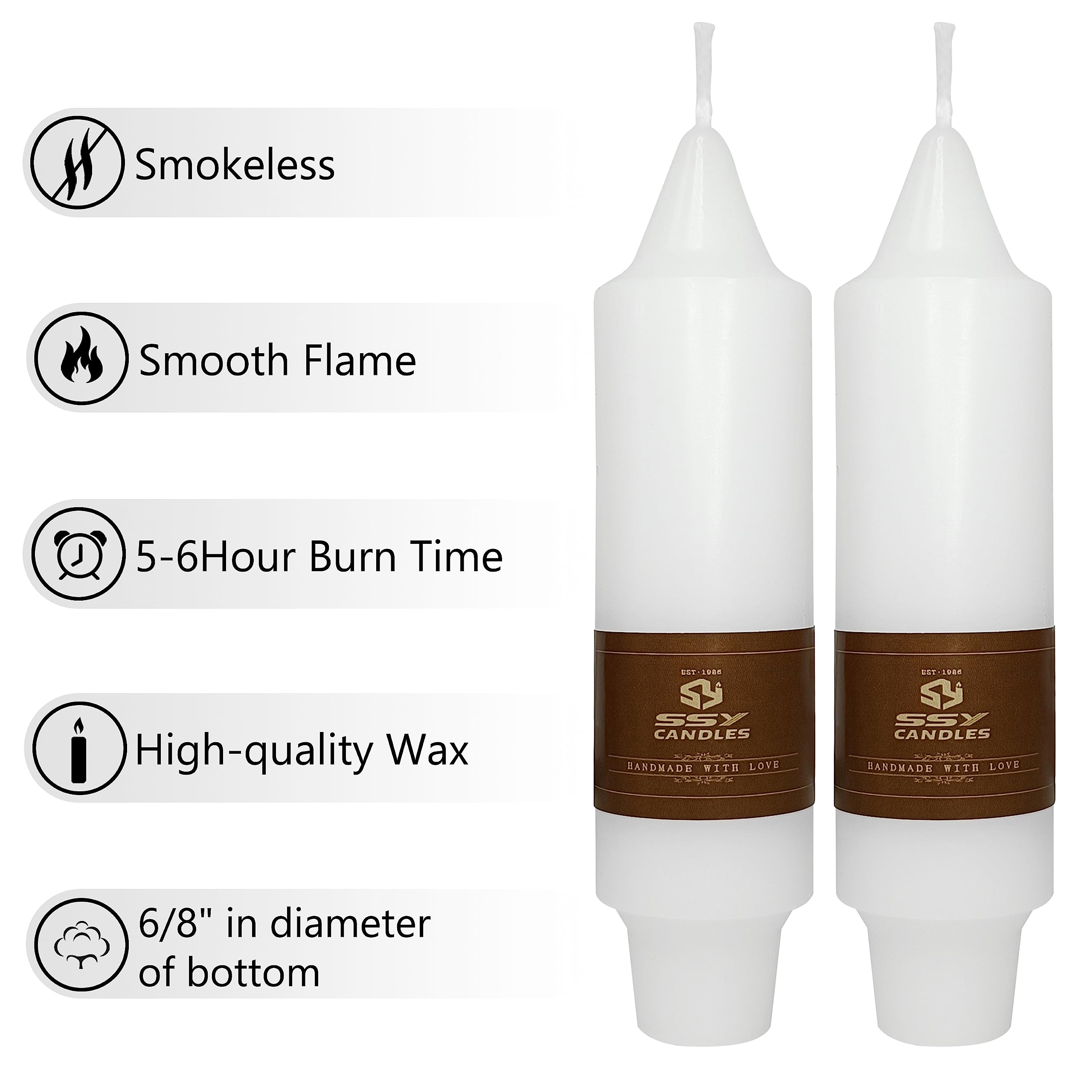 White Taper Candles 4 Pack Short Candlesticks 5inch Short Tapered Candle - Unscented Candle Sticks for Home Dinner Tablescape Wedding Centerpieces Party Decoration