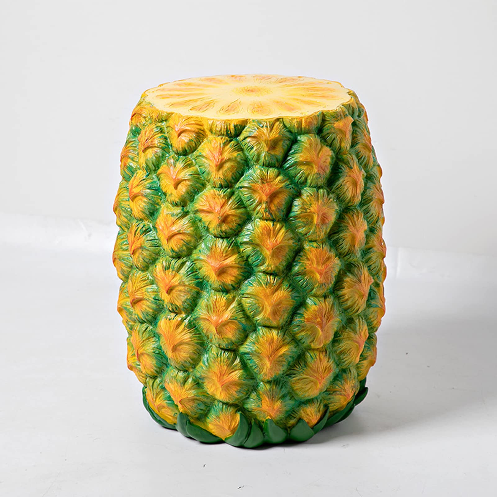 VINGVO Simulated Food Stool, Food Shoe Changing Stool Space Saving Comfortable Lightweight for Home (Pineapple Pattern)