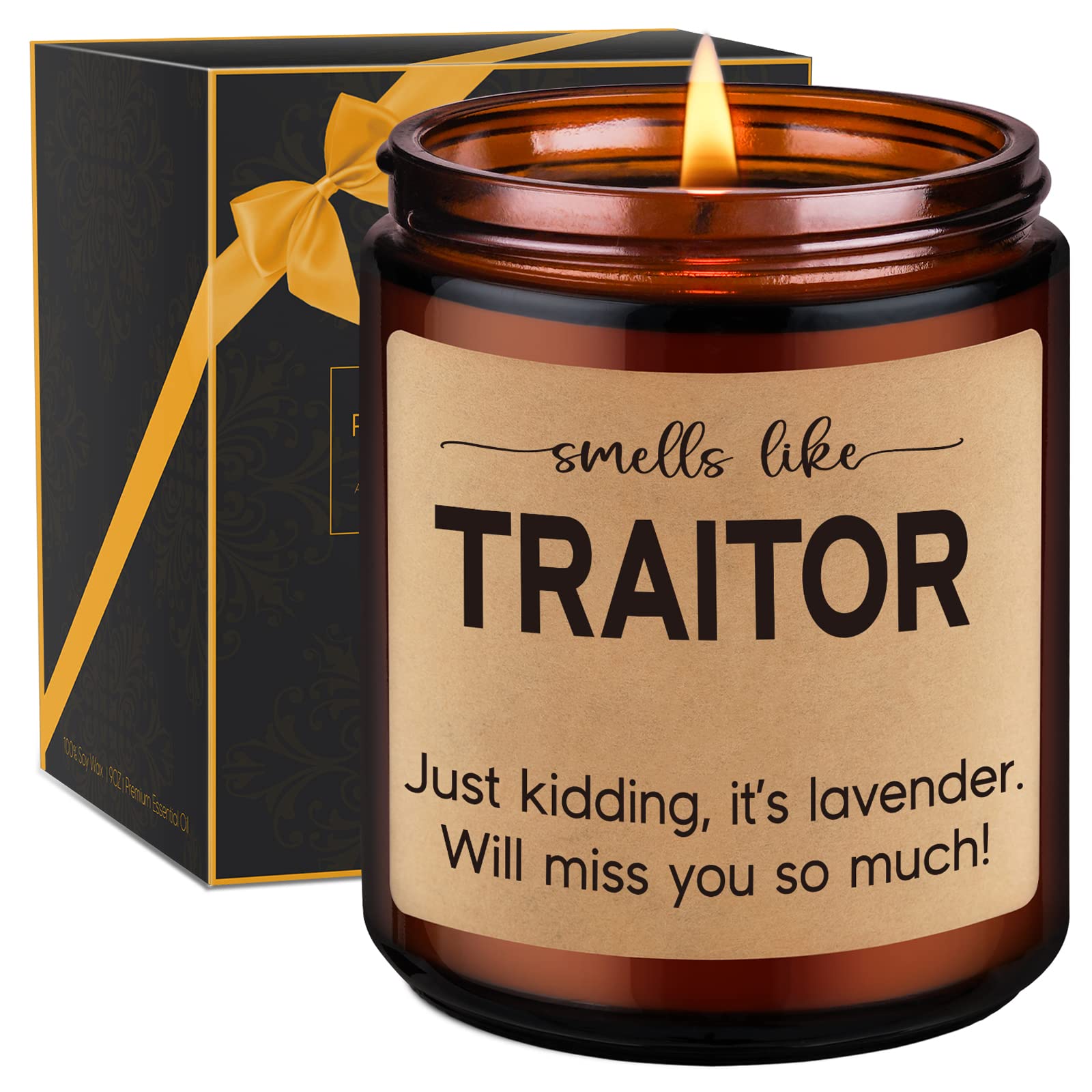 GSPY Candles - Coworker Leaving Gifts, New Job Gifts, Farewell Gifts, Going Away Gift for Coworker, Friends - Funny Moving Away, Goodbye, Retirement, Miss You, Promotion Gifts for Women, Men