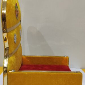 Kanha Ladoo Gopal Wooden chowki Cum Sofa Cum Aasan Cum Singhasan Cum Bed kanha Wooden Pooja Chowki (Multicolor, Extra Large)