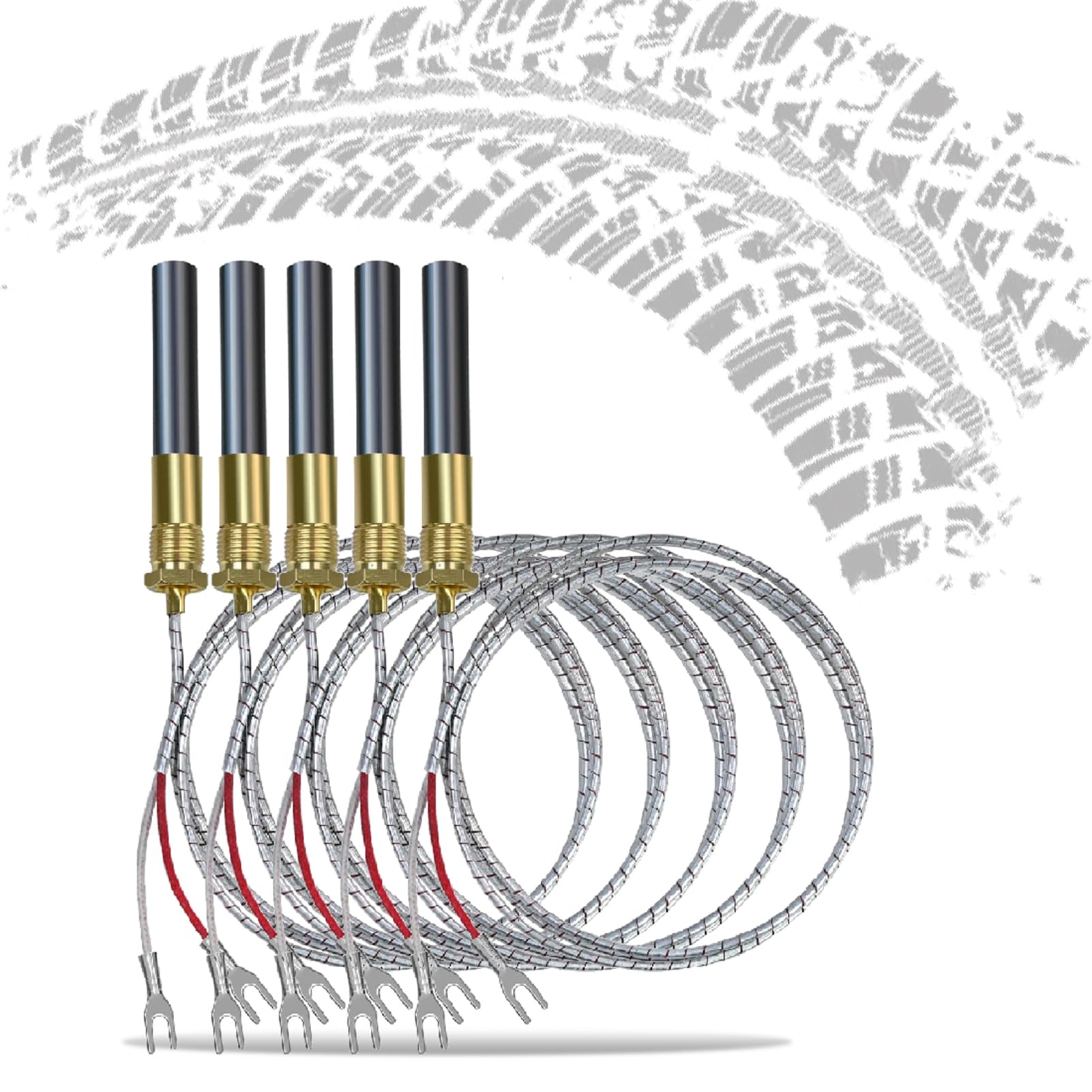 gtpartes 36" 750mv Thermopile Generator Compatible with Pitco Southbend and Anets Gas Fireplace Water Heaters Gas Fryer Cluster 60125501 Replacement Part Number h5882 60J79 60J7901 R942 2103-512 5pcs