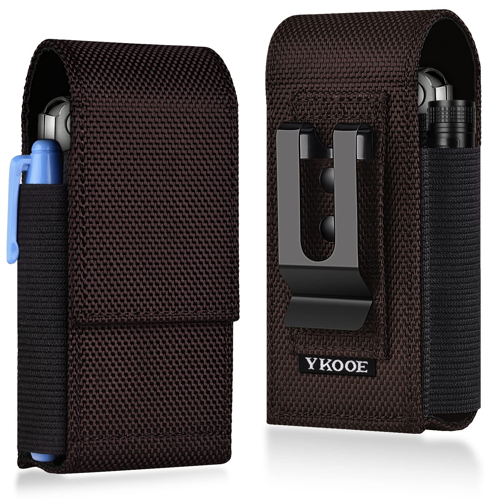 ykooe Multitool Sheath Compatible with Leatherman EDC Belt Organizer Tool Holster Nylon Pouch, Brown