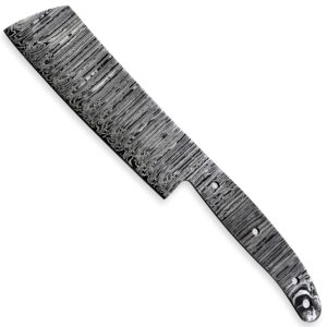 Hercules Knives Custom Hand Forged Damascus Steel Blank Blade Nakiri Knfe chef Knife Blade Damascus Blade Billet Handmade Knife Making Supply