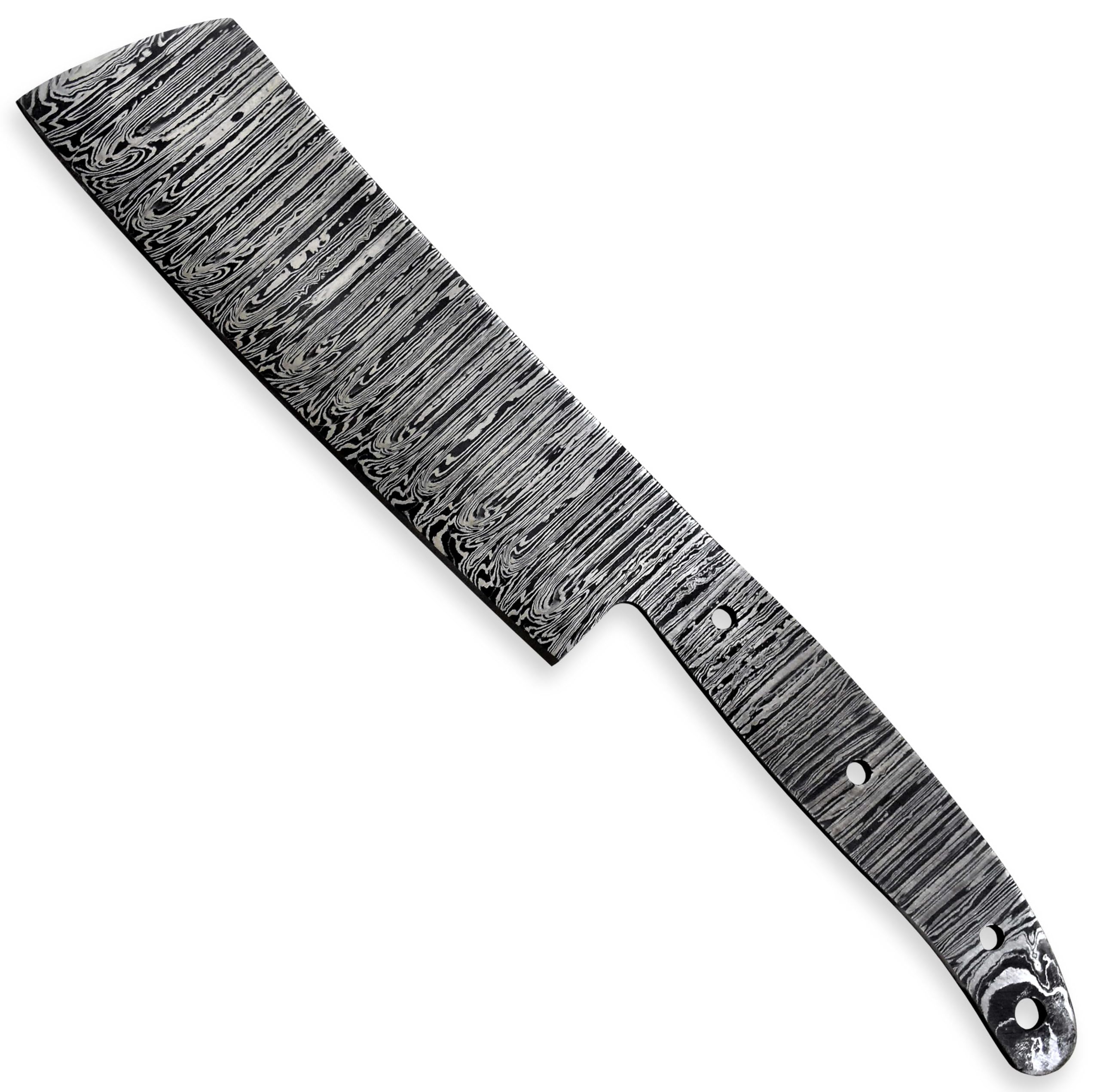 Hercules Knives Custom Hand Forged Damascus Steel Blank Blade Nakiri Knfe chef Knife Blade Damascus Blade Billet Handmade Knife Making Supply