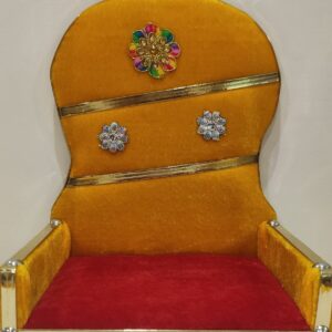 Kanha Ladoo Gopal Wooden chowki Cum Sofa Cum Aasan Cum Singhasan Cum Bed kanha Wooden Pooja Chowki (Multicolor, Extra Large)