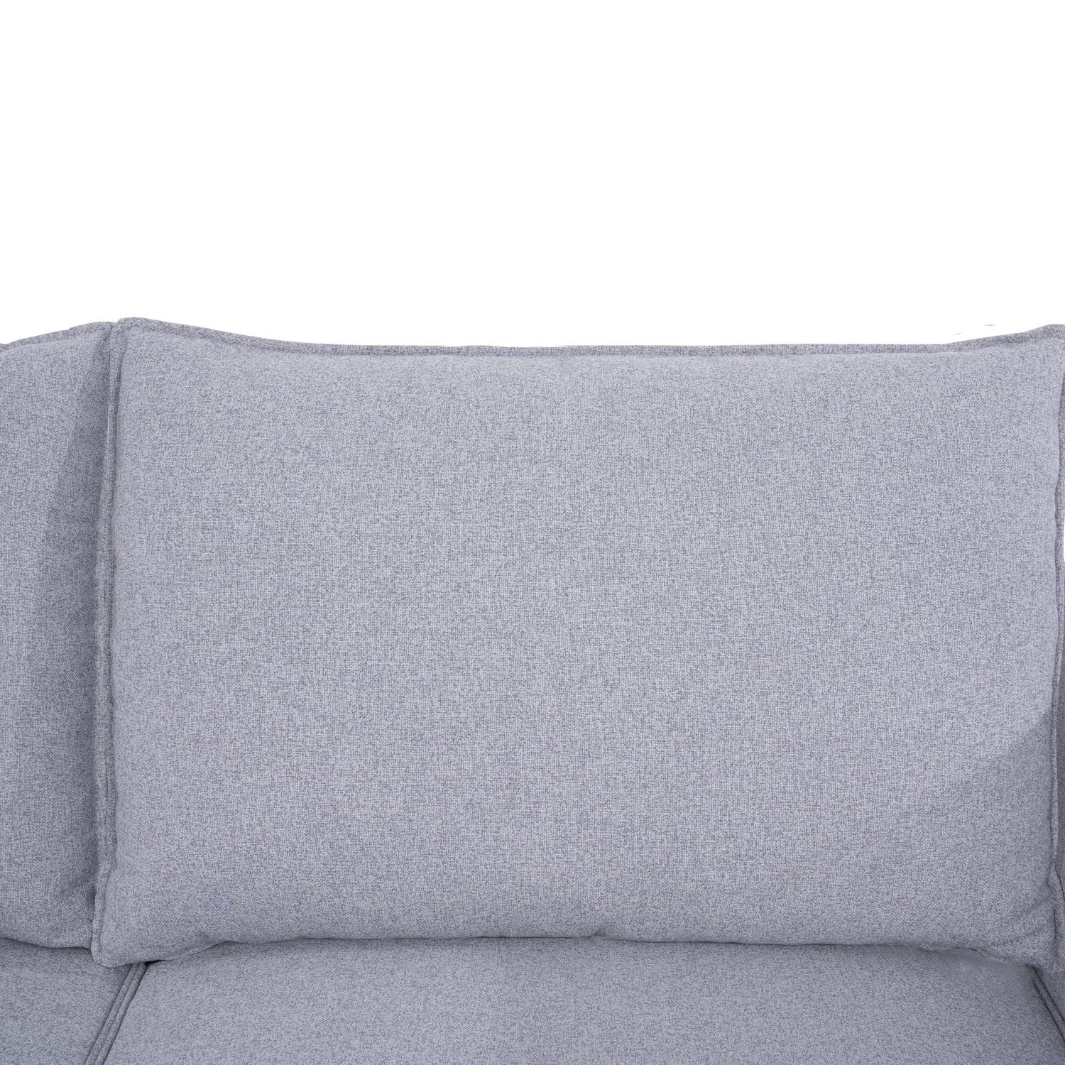 Naomi Home Modular Sofa Middle Module with Storage Accent Armless Chair for Modular Sofa Customizable Sectional Sofa Couch Accent Armless Chair, Linen, Gray