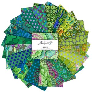 kaffe fassett classics plus meadow 5" charm pack for free spirit fabrics 42 5" fabric squares