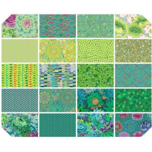 Kaffe Fassett Classics Plus Meadow 5" Charm Pack for Free Spirit Fabrics 42 5" Fabric Squares