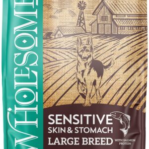 Wholesomes Sensitive Skin & Stomach Large Breed with Salmon and Ancient Grains Dry Food for Dogs and Puppies (30 lb. Bag)