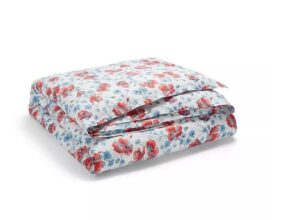 lauren ralph lauren kylah blue red floral full queen 3 pc duvet cover set shams