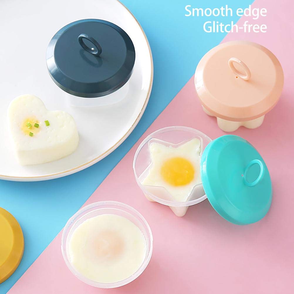 Egg egg Boiler HEITIGN 15 * 14 * 7 4 PCS Silicone Egg Poaching Cups Egg Cooker Nonstick Poached Egg Maker for Cooking Breakfast Egg Sandwiches