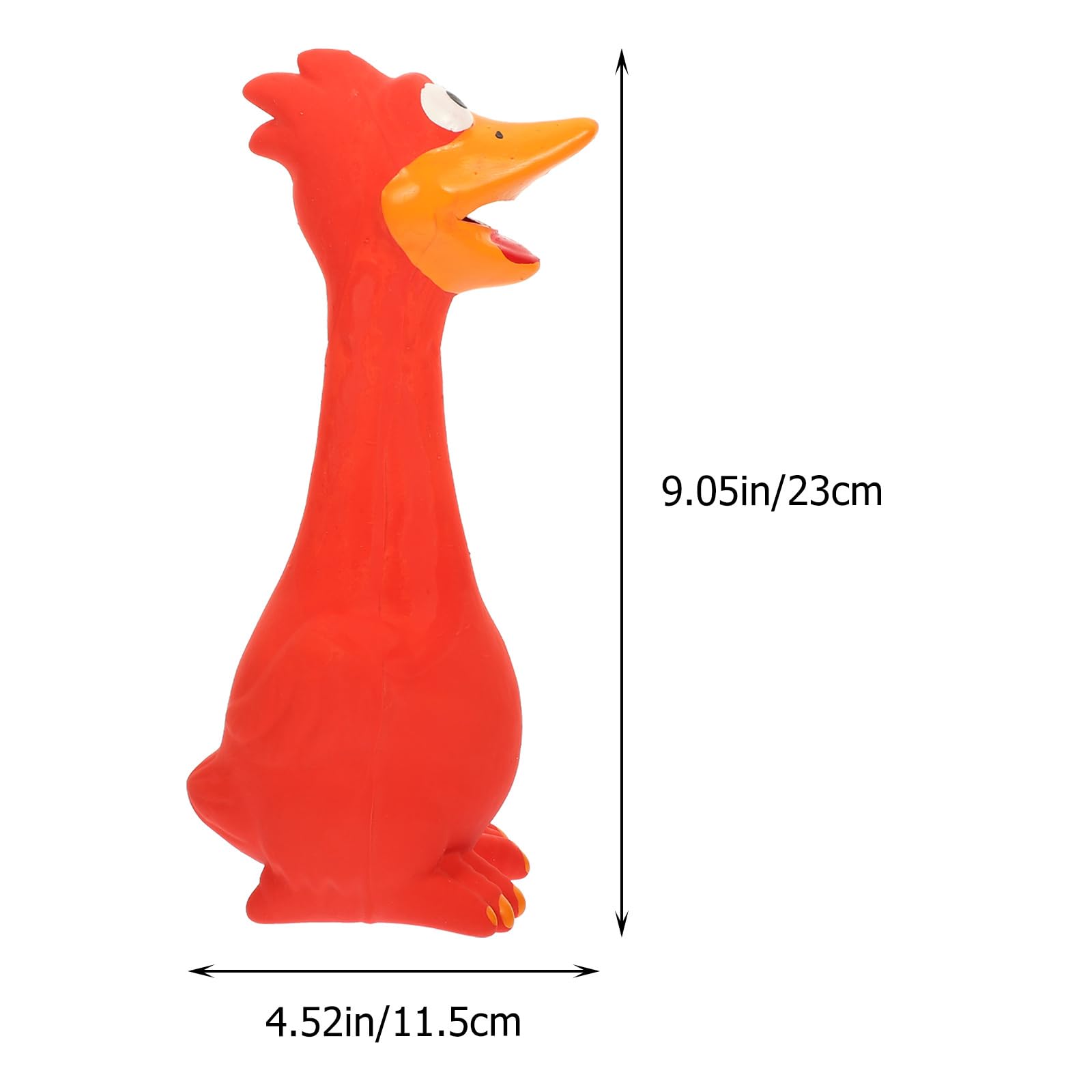 balacoo Household Molar Toy Chicken Shaped Squeaky Dog Toy Wear Resistant Chew Toy Dog Accessory Interactive Pet Toy