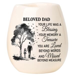 dad memorial candle, memorial gifts for loss of father for daughter, gifts for loss of dad gifts, in loving memory of dad soy wax candle jar tnc4