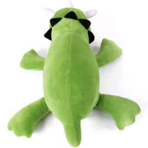 ZRCCOX 3.5 lbs Dinosaur Plush, Weighted Stuffed Animals Plush, Dino Weighted Plush Animal Stuffed Stress Relief Throw Pillow, Triceratops/Stegosaurus Weighted Plush for Kids Adults