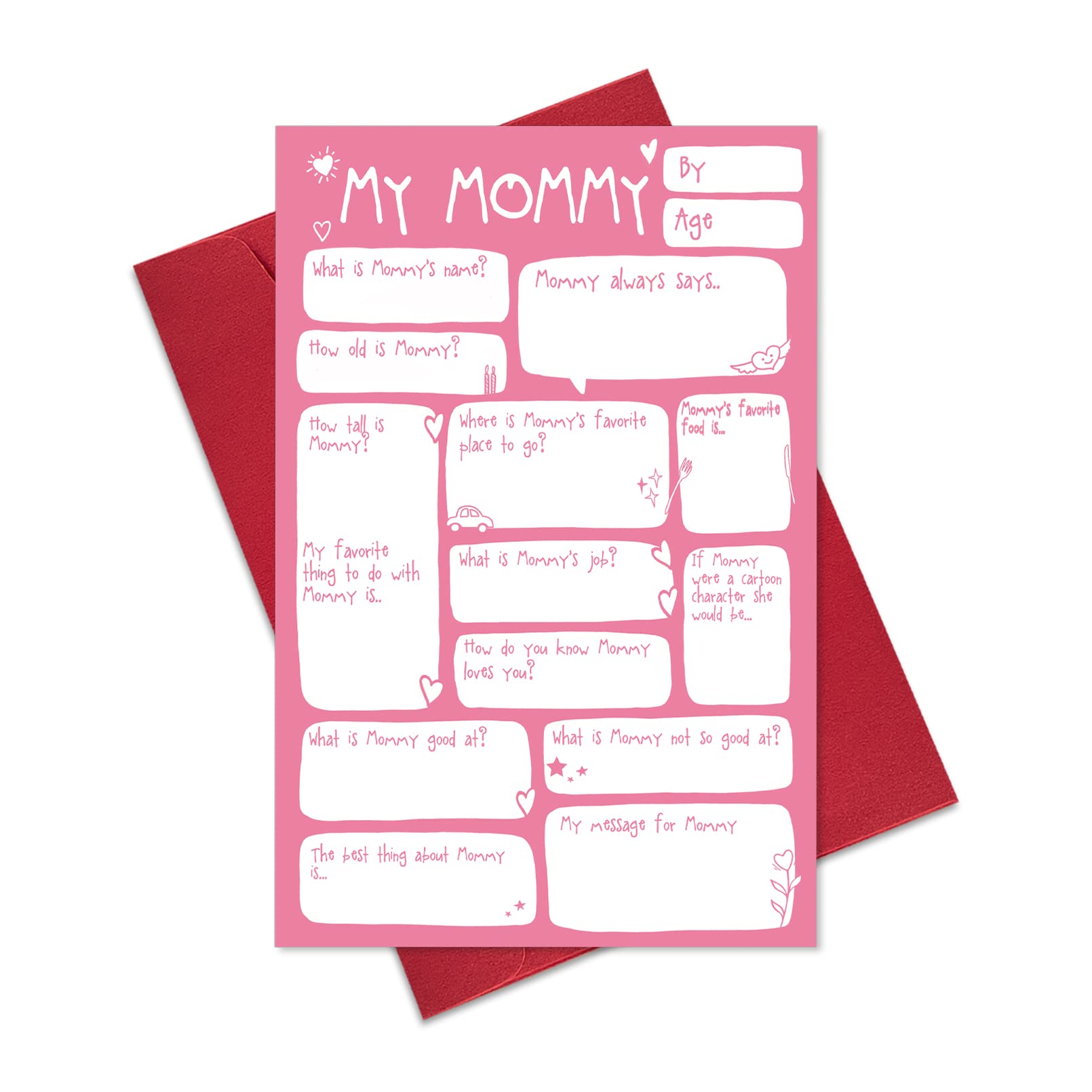 Ogeby Cute Mothers Day Card Gifts from Daughter, Funny Mother’s Day Card Gift for Mom, Lovely Birthday Card Gift for Mom