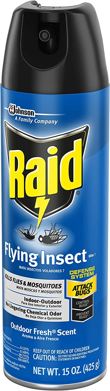 Raid Flying Insect Killer,15 Ounce (Pack of 4)