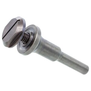 tjr© mounting mandrel for cut-off wheels - versatile 3/8-inch arbor hole and ¼-inch stem with dual locking options with screwdriver and wrench - die grinder arbor