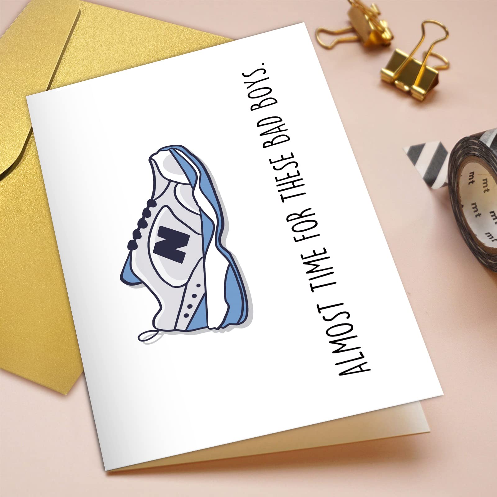 Qiliji Funny Dad Shoes Father's Day Card, Birthday Card for Old Man, New Balance Greeting Card for New Dad, Pregnancy Announcement Card, Retirement Card