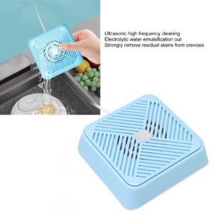 Hztyyier USB Dishwasher, Electrolytic Water Emulsification High Frequency Ultrasonic 5V IP67 Waterproof Integrated USB Sink Household Dishwasher (Blue)