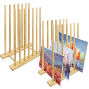 2 pcs artist rack art storage racks 24 x 11 x 19.1 inch wooden painting storage rack art drying rack large prints rack drawing board storage rack