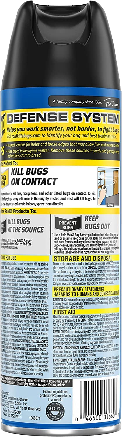 Raid Flying Insect Killer,15 Ounce (Pack of 4)