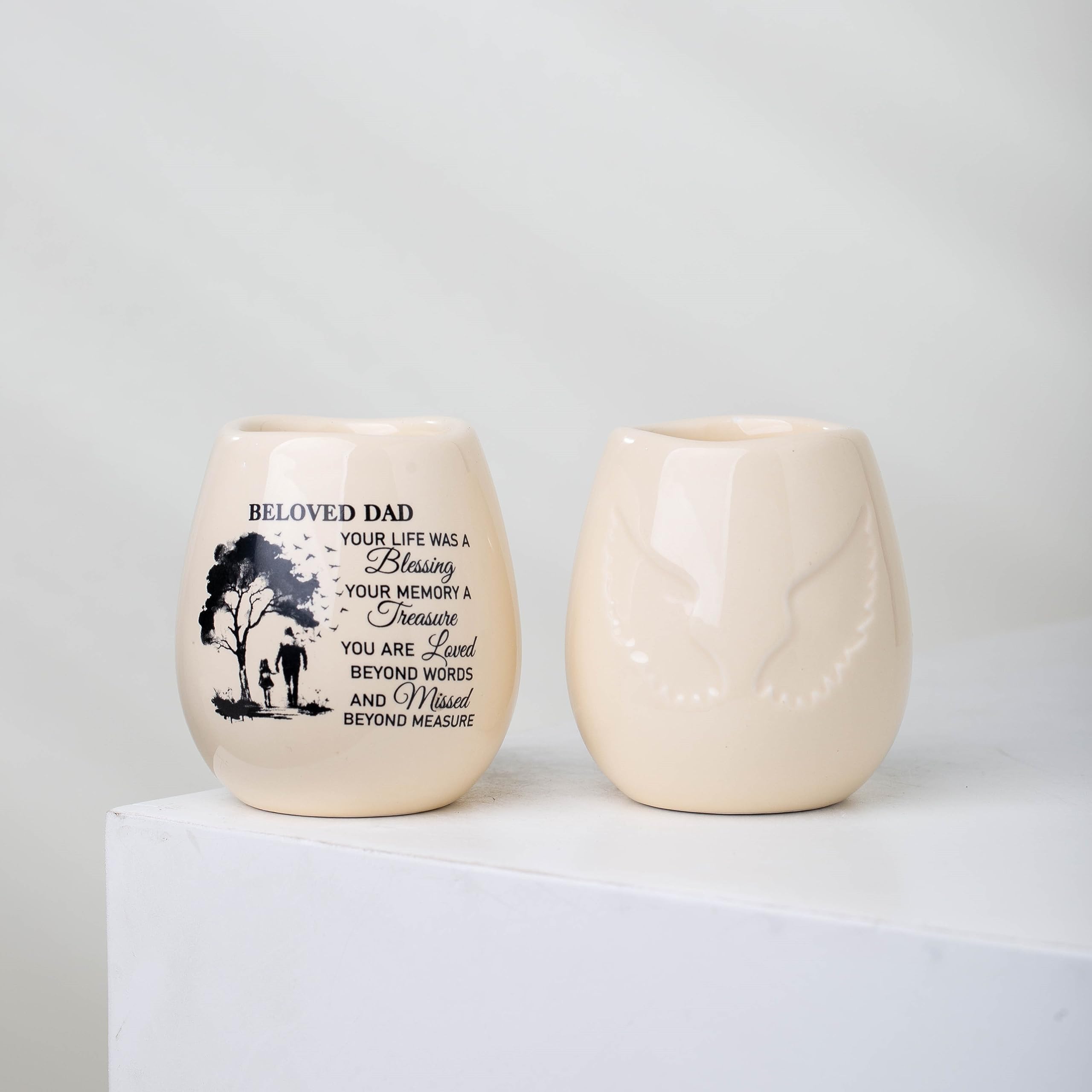 Dad Memorial Candle, Memorial Gifts for Loss of Father for Daughter, Gifts for Loss of Dad Gifts, in Loving Memory of Dad Soy Wax Candle Jar TNC4