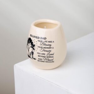 Dad Memorial Candle, Memorial Gifts for Loss of Father for Daughter, Gifts for Loss of Dad Gifts, in Loving Memory of Dad Soy Wax Candle Jar TNC4