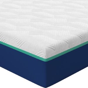 Nautica Home 10" Restore Innerspring Hybrid Mattress Quilted Memory Foam Cover: High Density Comfort Latex Foam Layer with Bonnell Support Coil Springs Base, Twin XL