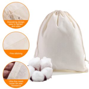 AUCIWLK 50 Pieces Muslin Bags Cotton Drawstring Bags Sachet Bag for Home Supplies fabric bags…