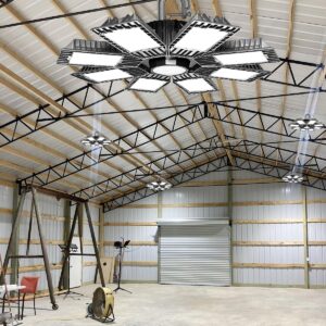 baiyilux 2 Pack LED High Bay Light 250W 350000lm LED Shop Lights with US Plug 5ft Cable Alternative to 800W MH/HPS, Commercial Industrial Warehouse Workshop Factory Barn Garage Area Lighting