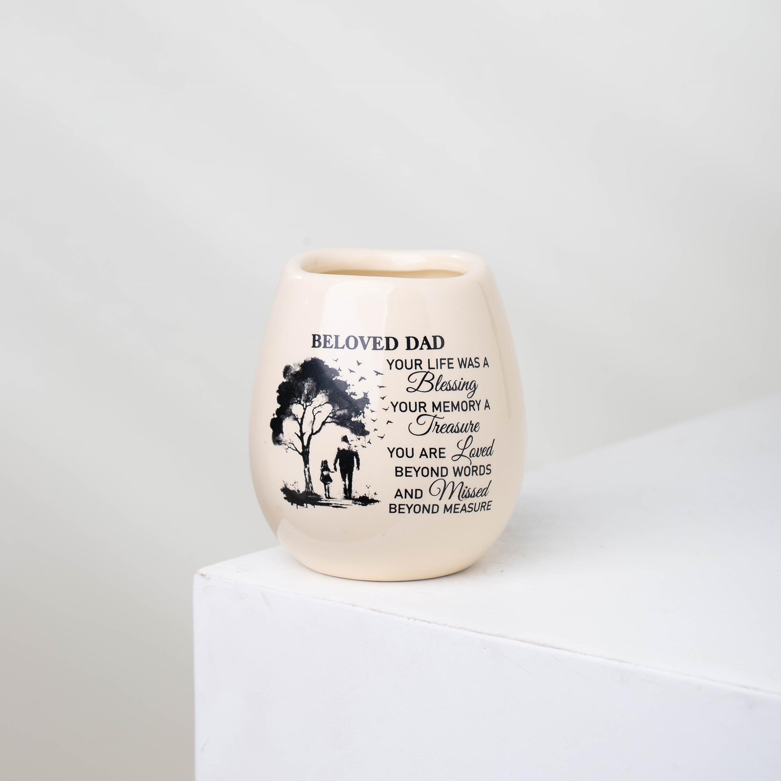 Dad Memorial Candle, Memorial Gifts for Loss of Father for Daughter, Gifts for Loss of Dad Gifts, in Loving Memory of Dad Soy Wax Candle Jar TNC4